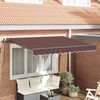 vidaXL Auvent R&eacute;tractable Marron 250 x 200 cm tissu