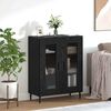 vidaXL Buffet Ch&ecirc;ne noir 69,5 x 34 x 90 cm Bois d'ing&eacute;nierie