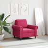 vidaXL Fauteuil Rouge bordeaux 60 cm Velours