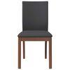 vidaXL Chaises &agrave; manger coussins 2 pcs marron bois massif caoutchouc