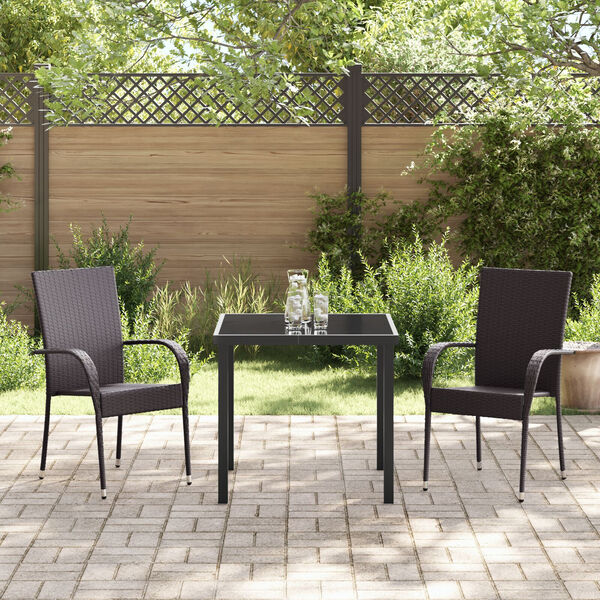 vidaXL Ensemble de salle &agrave; manger pour jardin 7 pcs Gris