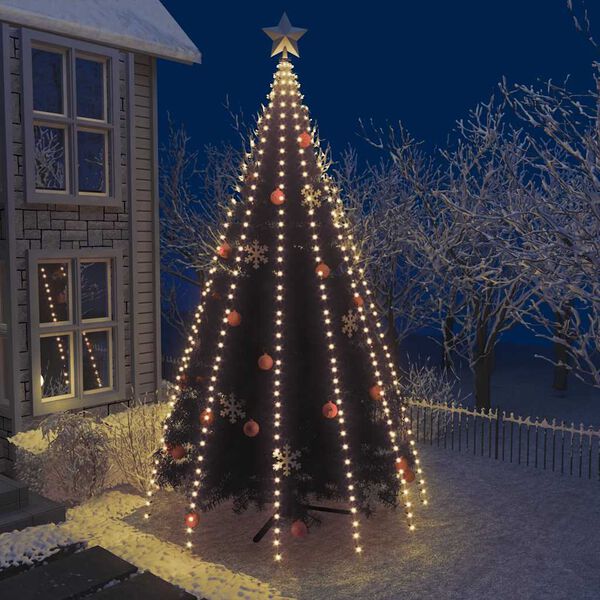vidaXL Guirlande lumineuse filet d'arbre de No&euml;l 500 LED 500 cm