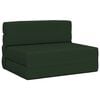 vidaXL Canap&eacute;-lit pliable Vert fonc&eacute; 70 x 72 x 60 cm Tissu