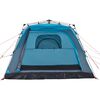 vidaXL Tente de camping cabine 4 personnes bleu libération rapide