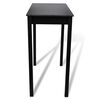 Set de 1 table de bar et 4 tabourets noir