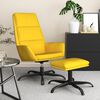 vidaXL Chaise de relaxation avec repose-pied Jaune moutarde Velours
