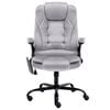 vidaXL Chaise de bureau de massage Gris clair Velours