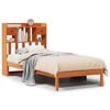 vidaXL Lit biblioth&egrave;que sans matelas cire marron 75x190 cm pin massif