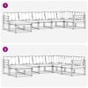 vidaXL Ensemble de canap&eacute;s d'ext&eacute;rieur 7 pcs Gris Naturel et Clair