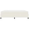 vidaXL Cadre de lit avec matelas Cr&egrave;me 180 x 200 cm tissu
