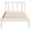 vidaXL Cadre de lit extra long sans matelas 90x220 cm bois massif pin