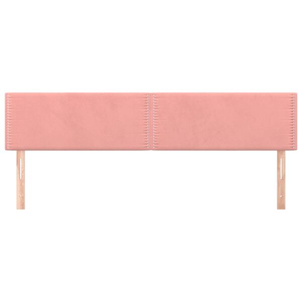 vidaXL T&ecirc;tes de lit Rose 200x5x78/88 cm Velours