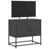 vidaXL Meuble TV noir 68,5x39x60,5 cm acier