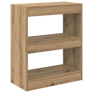 vidaXL Biblioth&egrave;que 2 niveaux 60 x 30 x 72 cm Bois d'ing&eacute;nierie