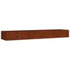 vidaXL Lit sur&eacute;lev&eacute; de jardin 360x80x40 cm acier corten