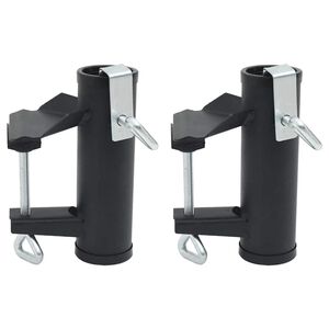 vidaXL Pinces &agrave; parasol pour balcon 2 pcs 25-38 mm acier