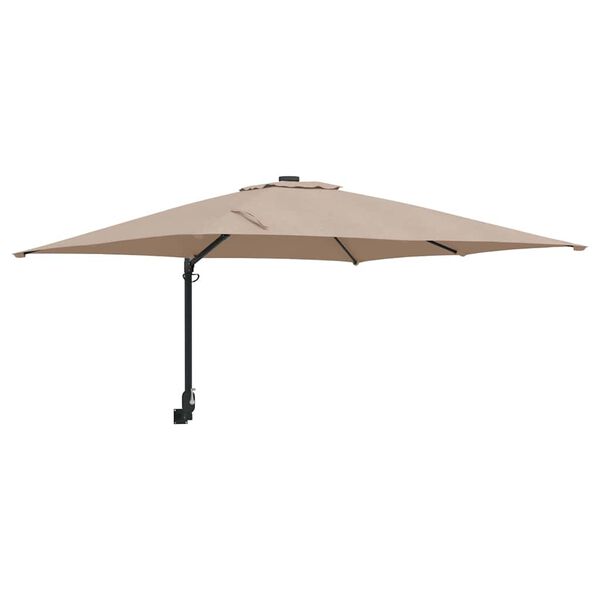 vidaXL Parasol de jardin Taupe 248,5 x 247,5 x 160 cm
