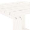vidaXL Table d'appoint de jardin blanc 40x38x28,5cm bois massif de pin