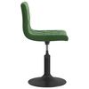 vidaXL Chaise pivotante de salle &agrave; manger Vert fonc&eacute; Velours