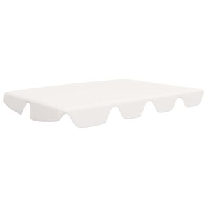vidaXL Toit de rechange de balan&ccedil;oire blanc 188/168x145/110 cm