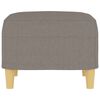 vidaXL Repose-pied Taupe 60x50x41 cm Tissu