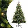 vidaXL Arbre de No&euml;l artificiel en silicone flexible 300 LEDs 240 cm