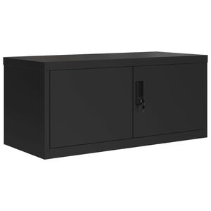 vidaXL Classeur noir 90x40x40 cm acier