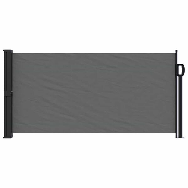 vidaXL Store lat&eacute;ral r&eacute;tractable Anthracite 100 x 500 cm