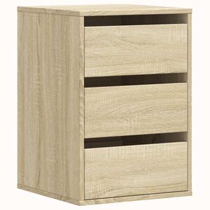 vidaXL Commode d'angle ch&ecirc;ne sonoma 40x41x58 cm bois d'ing&eacute;nierie