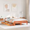vidaXL Cadre de lit sans matelas cire marron 140x190cm bois pin massif