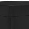 vidaXL Ensemble de canapés 3 pcs avec coussins noir similicuir