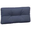 vidaXL Coussins palette lot de 3 tissu bleu marine