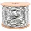 vidaXL Cords &eacute;lastiques 10 mm Noir et Blanc PP et caoutchouc
