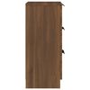 vidaXL Buffets 2 pcs chêne marron 30x30x70 cm Bois d'ingénierie