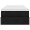 vidaXL Cadre de lit ottoman avec matelas noir 90x190 cm velours