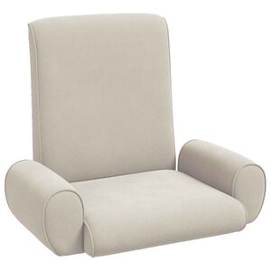 vidaXL Fauteuil de sol Avoine 68 x 51 x 56 cm Velours grain&eacute;