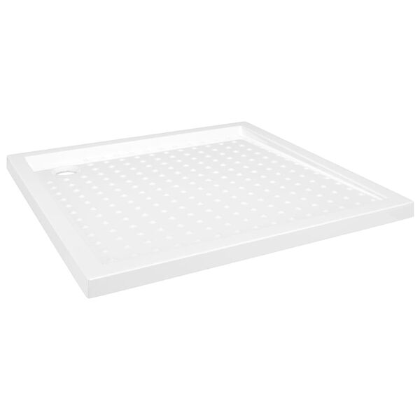 vidaXL Receveur de douche avec picots Blanc 80x80x4 cm ABS