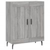vidaXL Buffet haut Sonoma gris 69,5x34x180 cm Bois d'ing&eacute;nierie