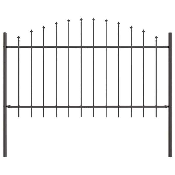 vidaXL Cl&ocirc;ture de jardin Gris 170 x 100 cm