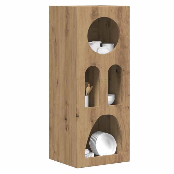 vidaXL Buffet Ch&ecirc;ne artisanal 40 x 35 x 100.5 cm Bois d'ing&eacute;nierie