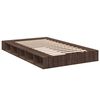 vidaXL Cadre de lit sans matelas ch&ecirc;ne marron 135x190 cm