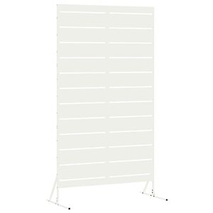 vidaXL &Eacute;cran de confidentialit&eacute; 100 x 50 x 180 cm Acier Blanc