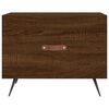 vidaXL Table basse Chêne marron 50x50x40 cm Bois d'ingénierie