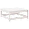 vidaXL Salon de jardin 3 pcs Blanc Bois de pin massif