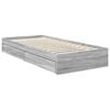 vidaXL Lit de Rangement Gris Sonoma 90 x 190 cm Bois d'ing&eacute;nierie