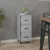 vidaXL Buffet Sonoma gris 34,5x34x90 cm Bois d'ingénierie