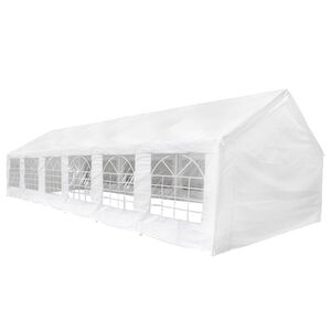 vidaXL Tissu de tente sans cadre Blanc 12 x 6 m PE