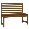 vidaXL Banc de jardin marron miel 109 cm bois de pin massif