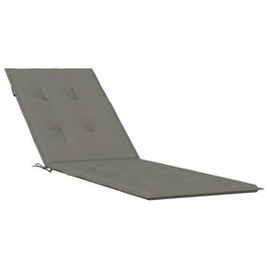 vidaXL Coussin de chaise longue gris fonc&eacute; m&eacute;lang&eacute; (75+105) x 50 x 4 cm