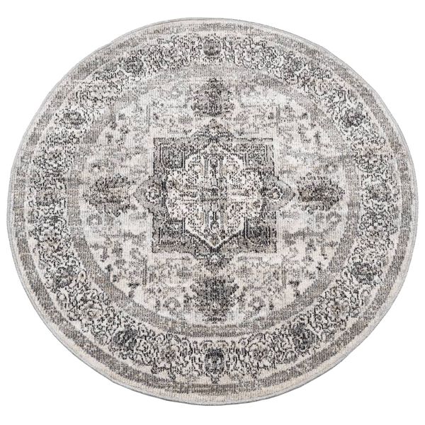 vidaXL Tapis ARBIZU int&eacute;rieur ext&eacute;rieur design vintage &Oslash; 120 cm